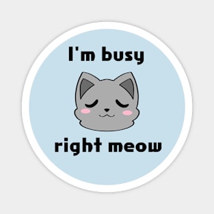 I'm Busy Right Meow Magnet